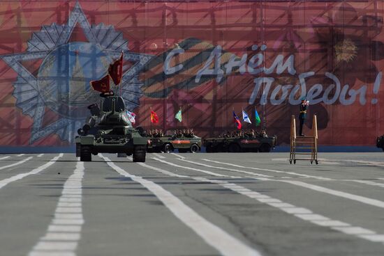 Генеральная репетиция парада Победы в Санкт-Петербурге 