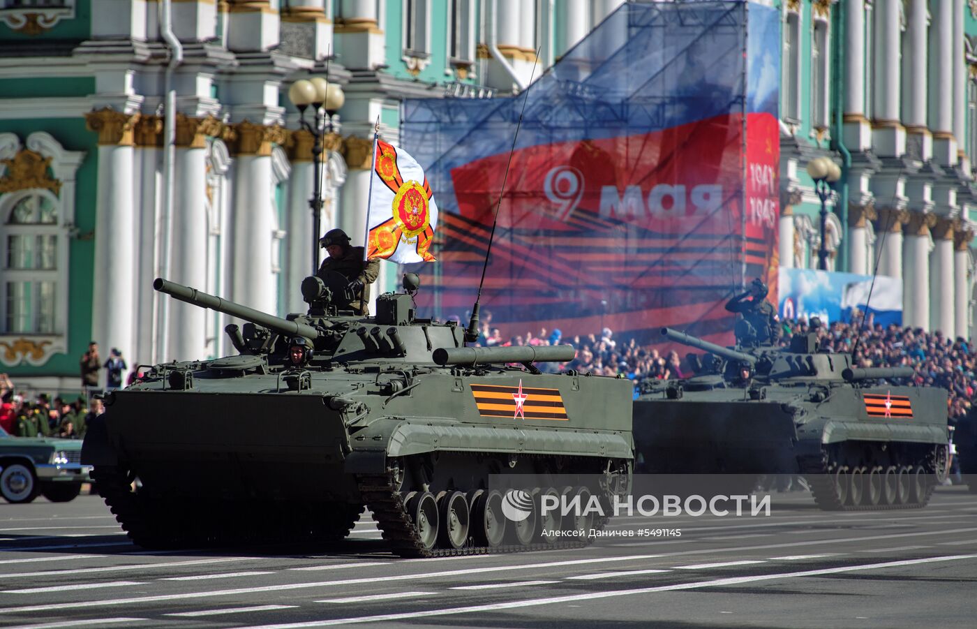 Генеральная репетиция парада Победы в Санкт-Петербурге 