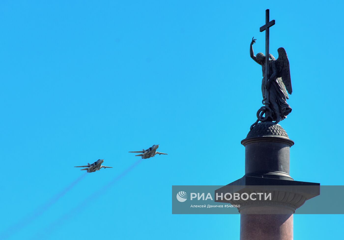 Генеральная репетиция парада Победы в Санкт-Петербурге 