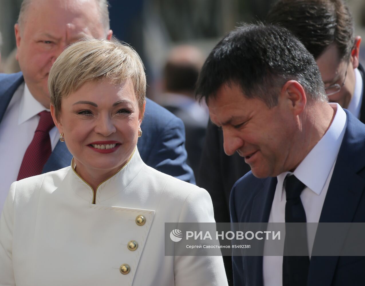 Гости, приглашенные на церемонию инаугурации Президента РФ В. Путина