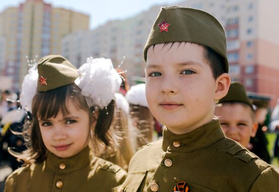 Детский парад Победы «Дорогами памяти» в Иванове 