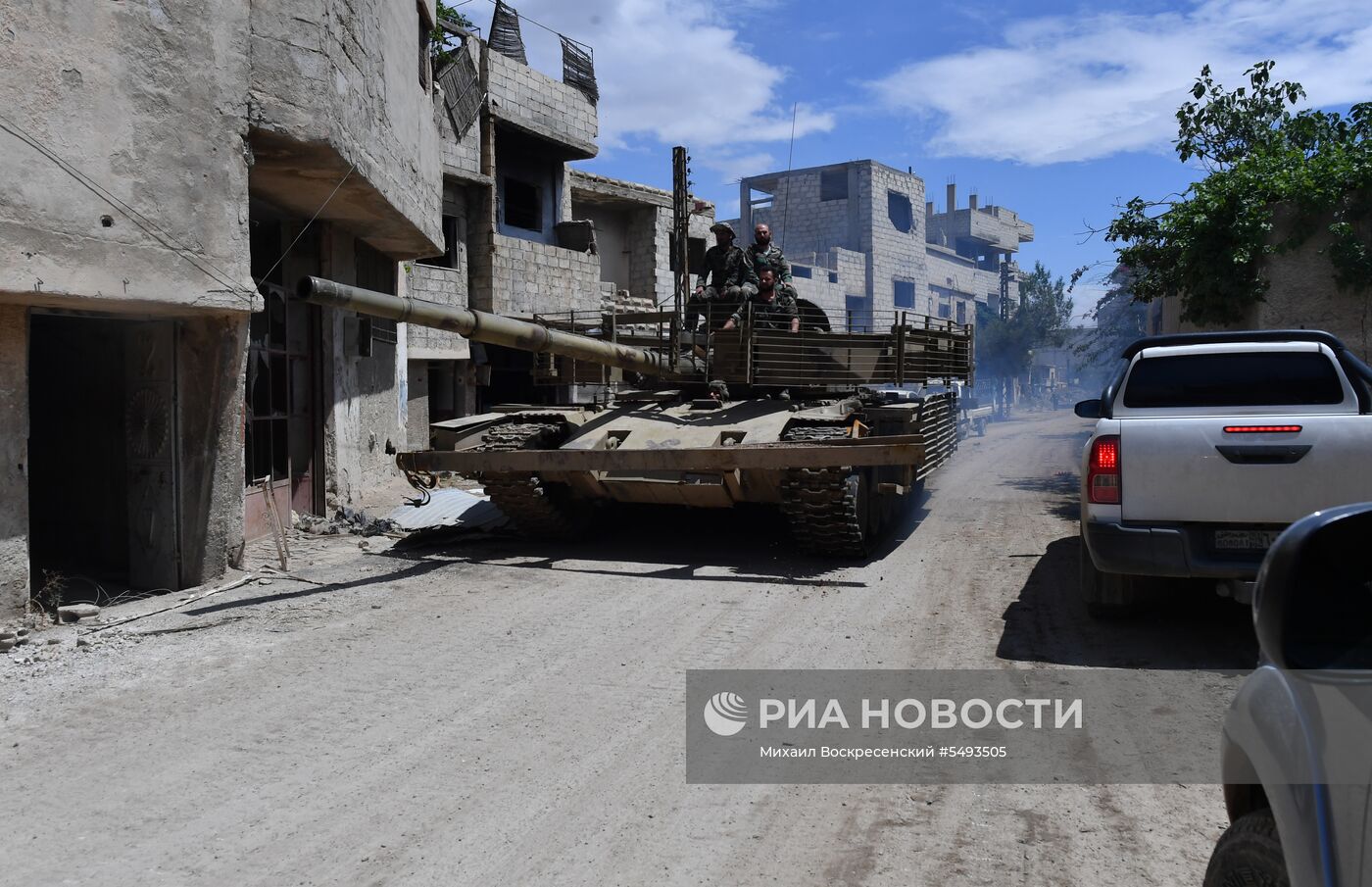 Ситуация в районе лагеря беженцев Ярмук в южном пригороде Дамаска