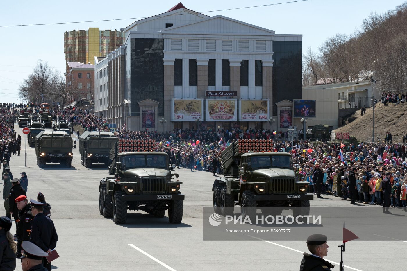 Празднование Дня Победы в городах России