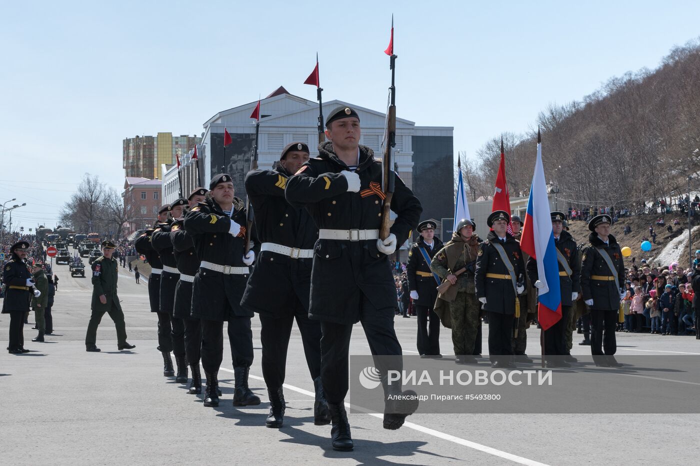 Празднование Дня Победы в городах России