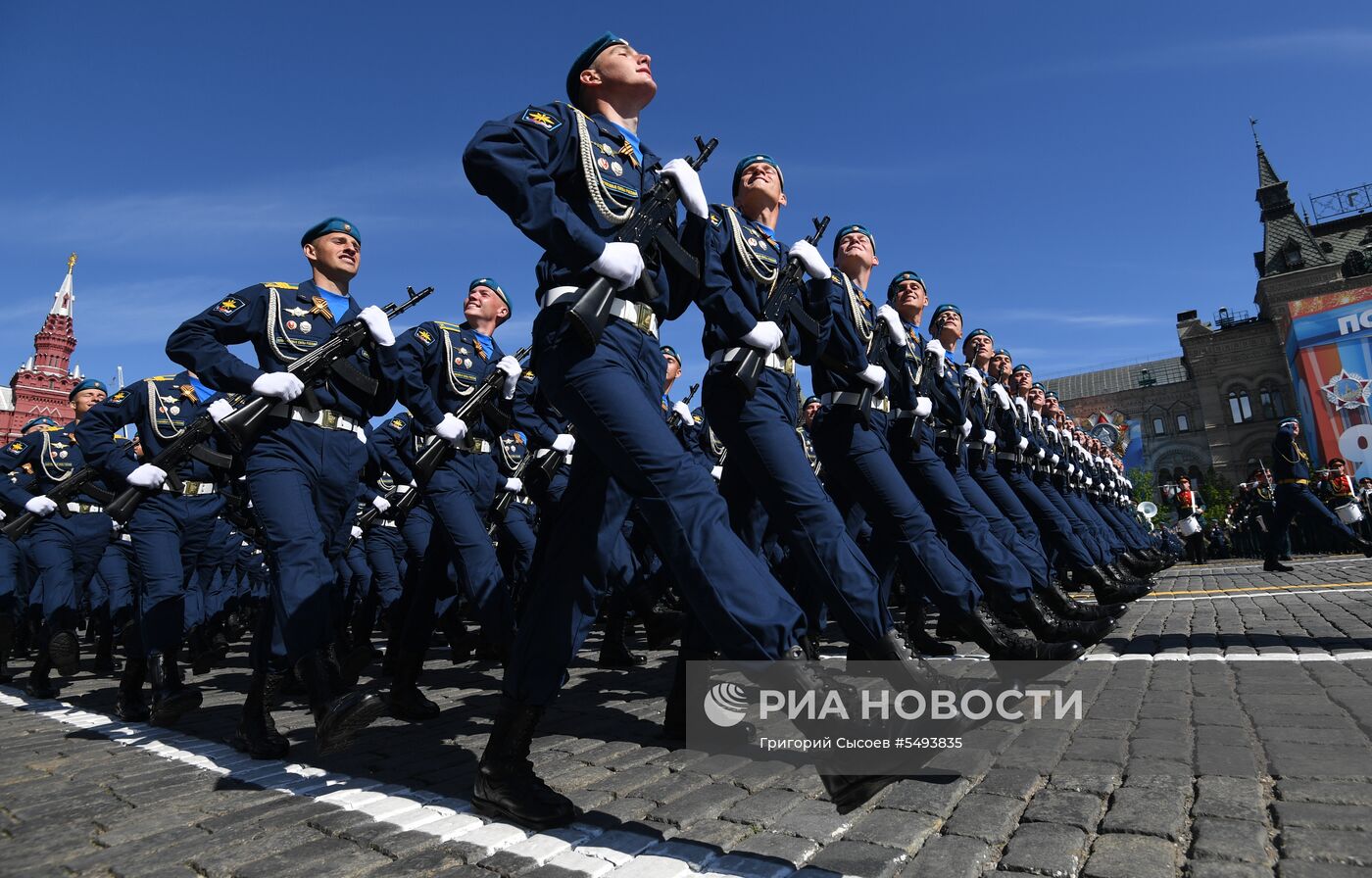 Военный парад, посвящённый 73-й годовщине Победы в ВОВ