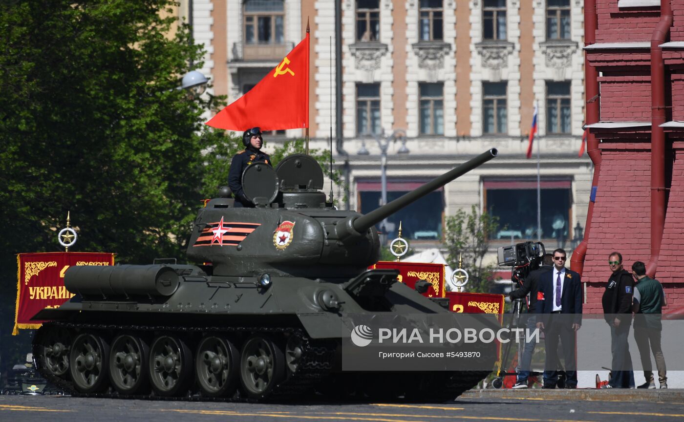 Военный парад, посвящённый 73-й годовщине Победы в ВОВ