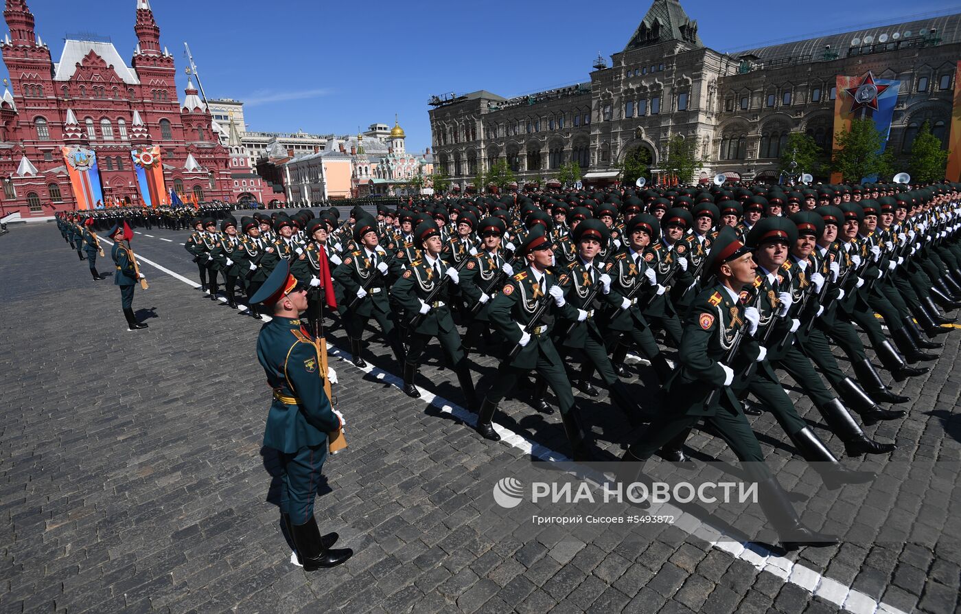 Военный парад, посвящённый 73-й годовщине Победы в ВОВ