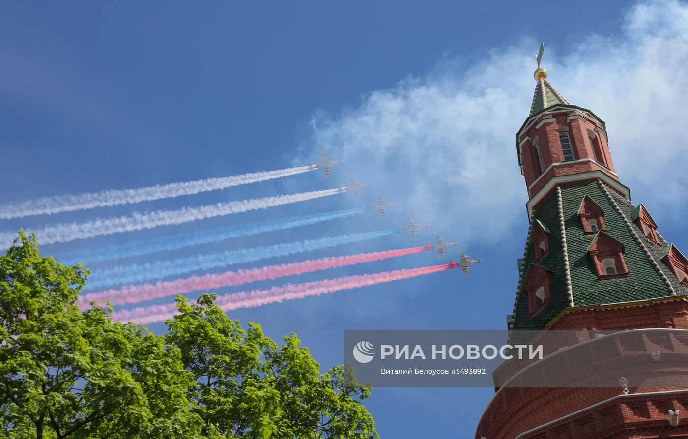 Военный парад, посвящённый 73-й годовщине Победы в ВОВ