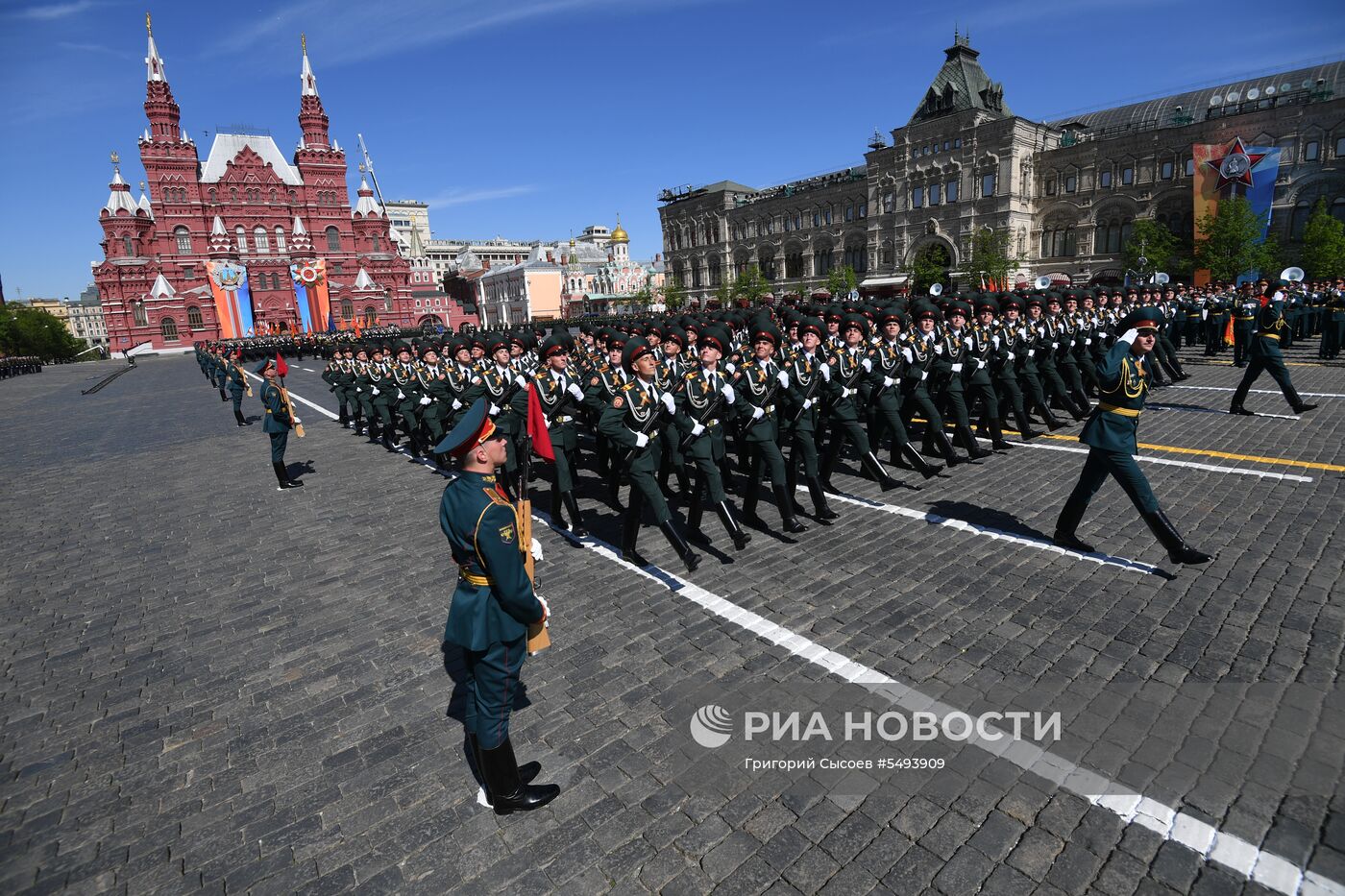 Военный парад, посвящённый 73-й годовщине Победы в ВОВ