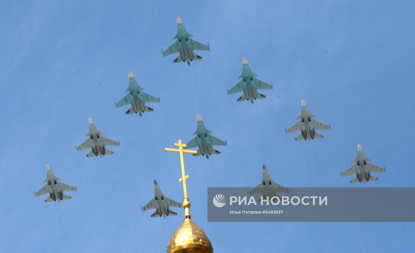 Военный парад, посвящённый 73-й годовщине Победы в ВОВ