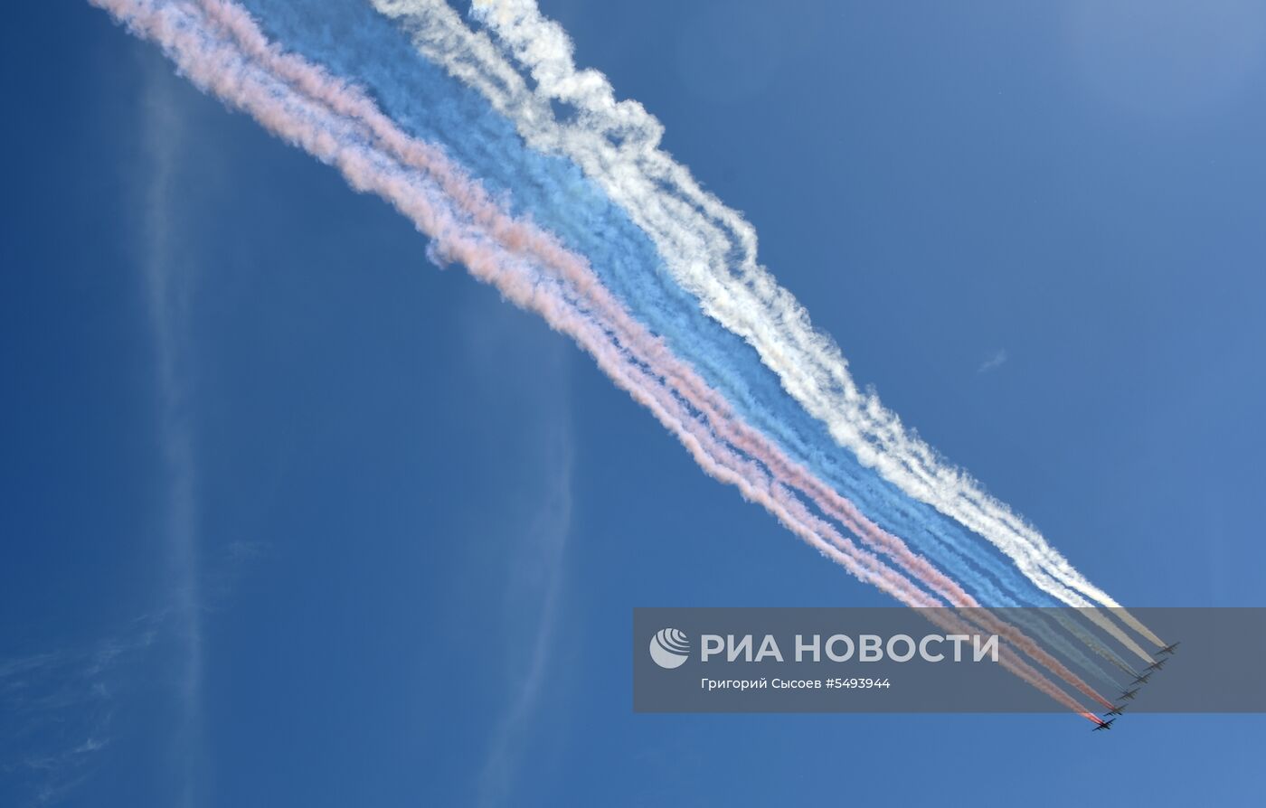 Военный парад, посвящённый 73-й годовщине Победы в ВОВ