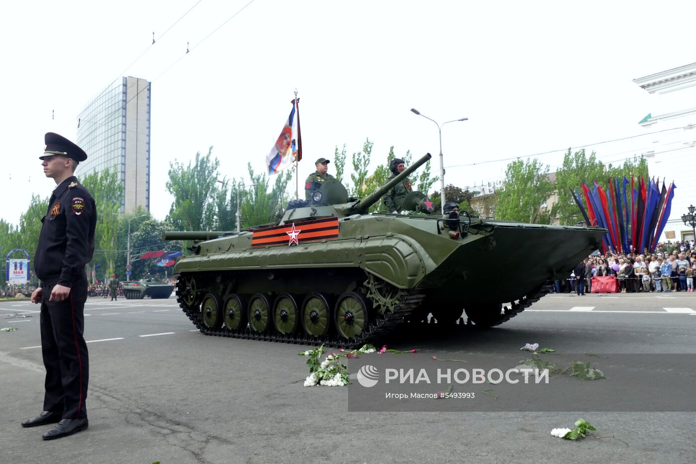 Празднование Дня Победы в Донбассе