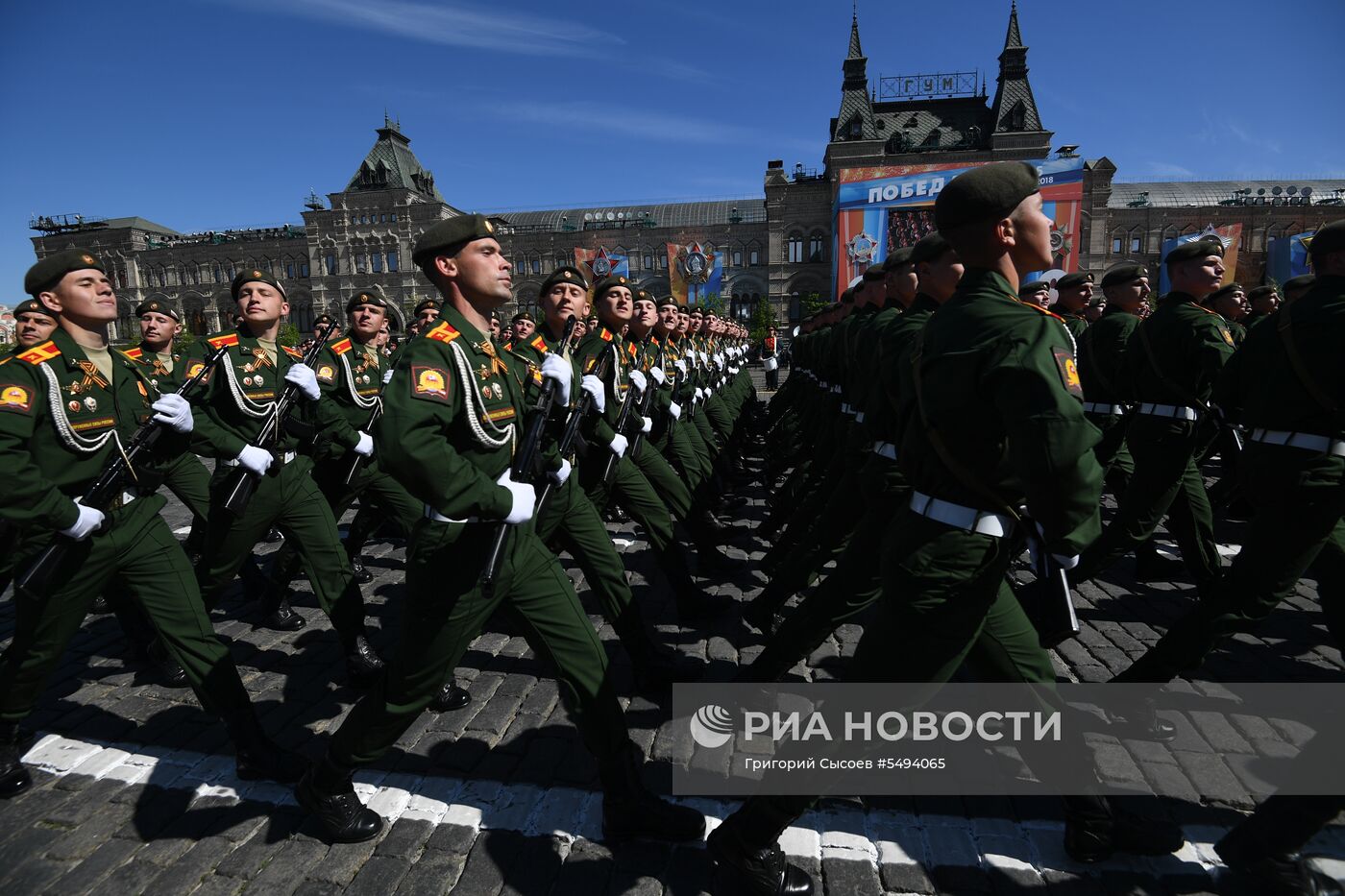 Военный парад, посвящённый 73-й годовщине Победы в ВОВ