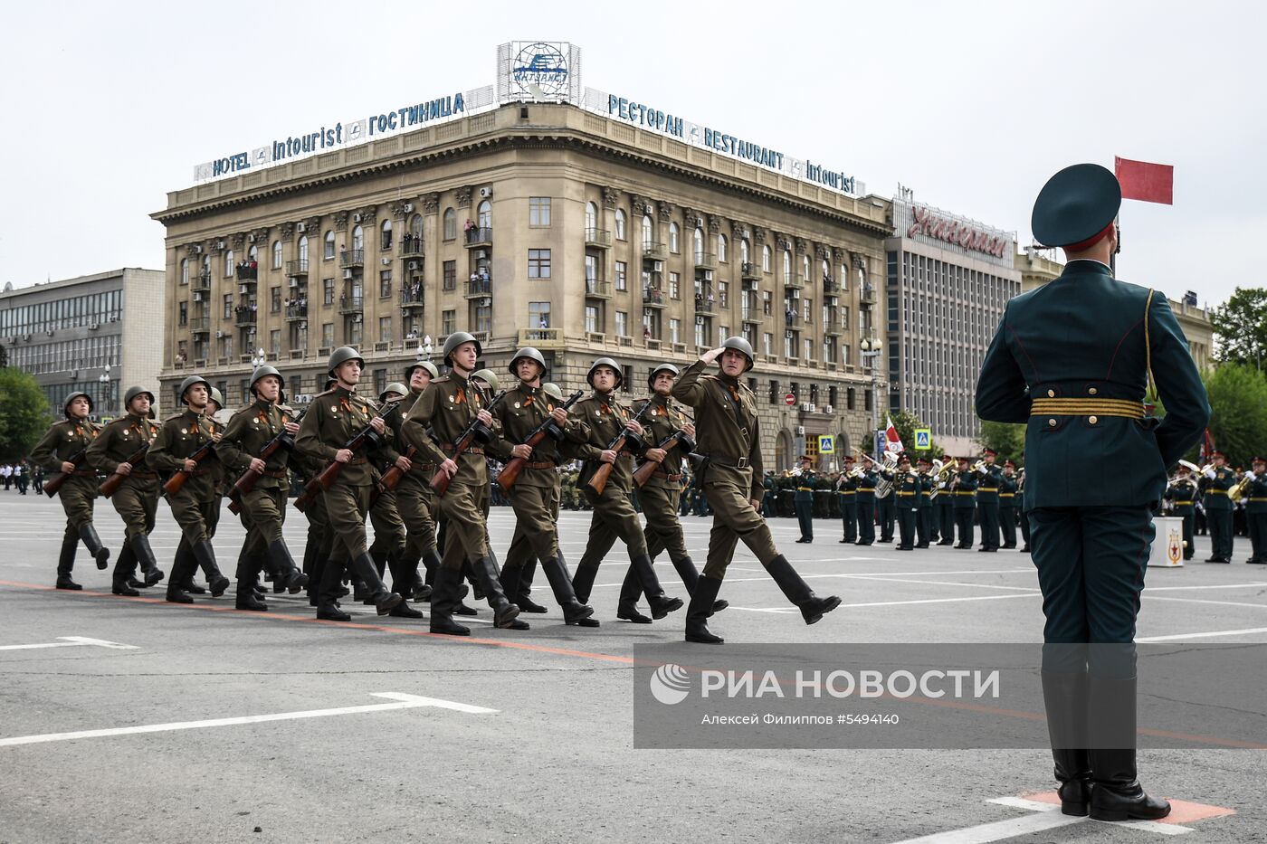 Празднование Дня Победы в городах России