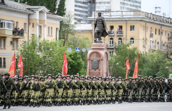 Празднование Дня Победы в городах России