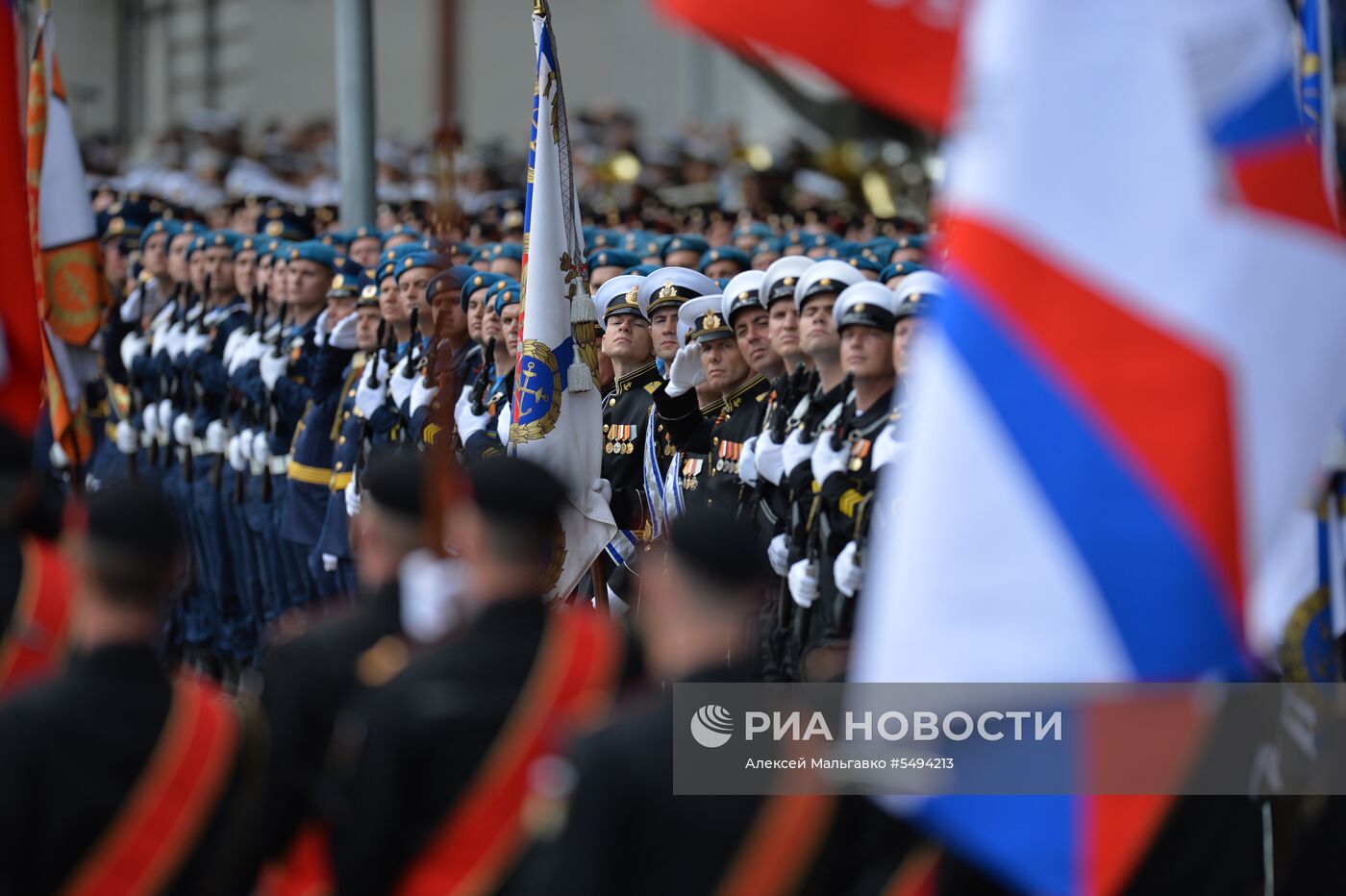 Празднование Дня Победы в городах России