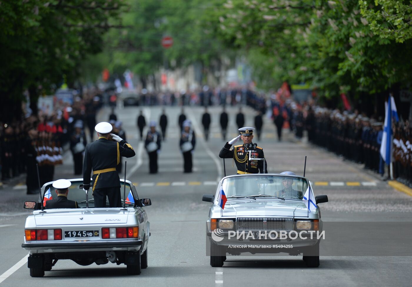 Празднование Дня Победы в городах России