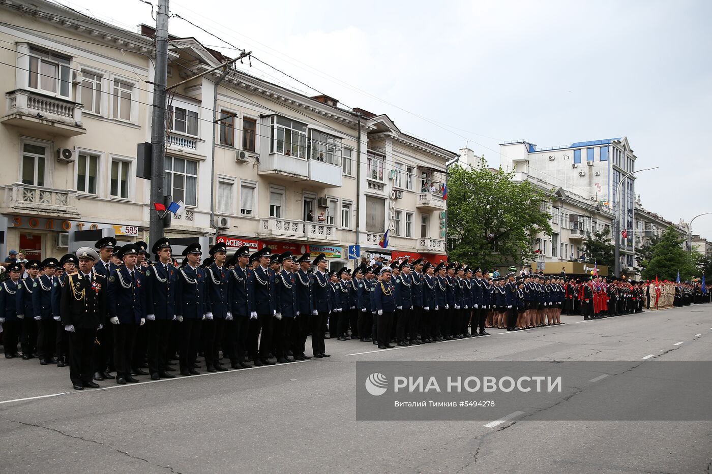 Празднование Дня Победы в городах России