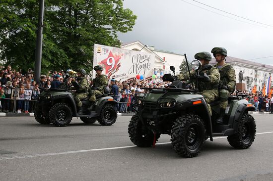 Празднование Дня Победы в городах России