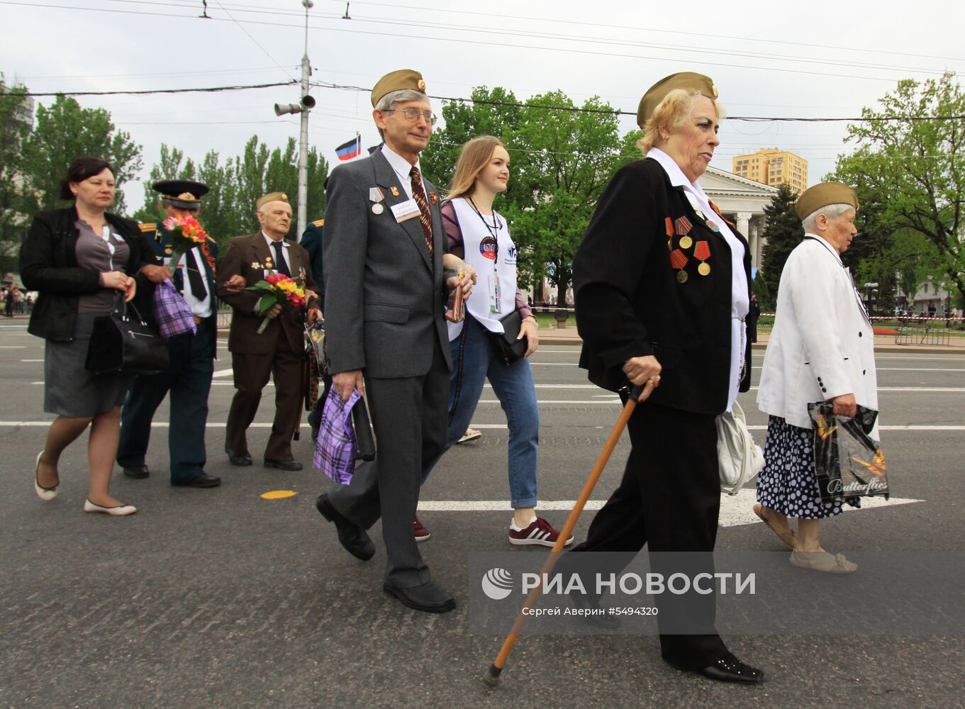 Празднование Дня Победы в Донбассе