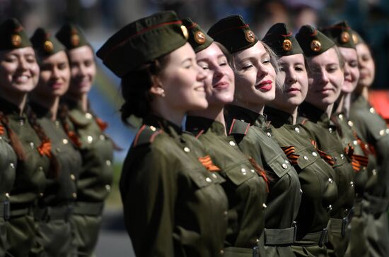 Празднование Дня Победы в городах России