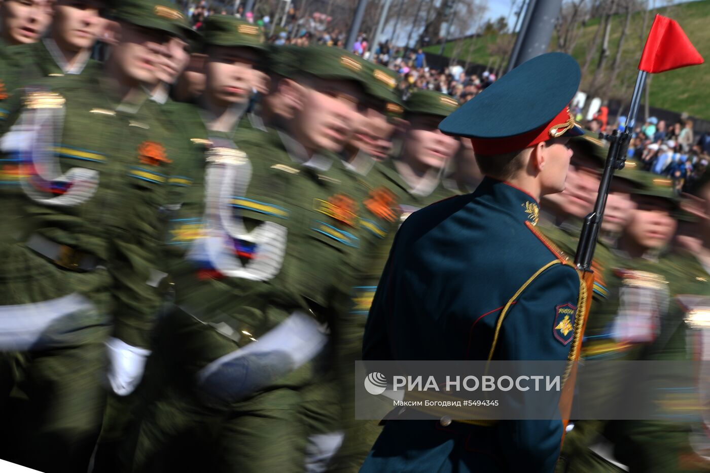 Празднование Дня Победы в городах России