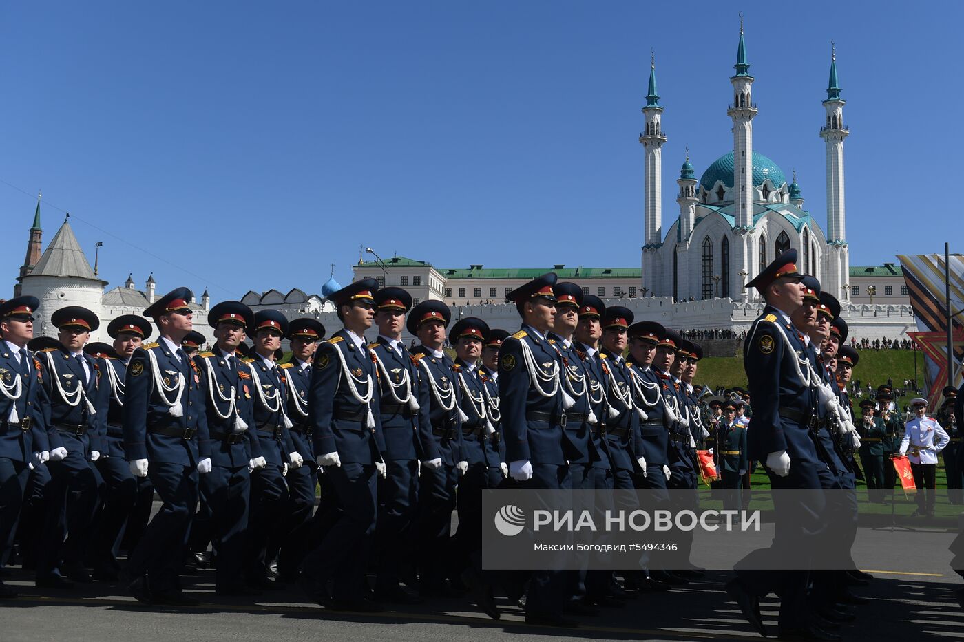 Празднование Дня Победы в городах России