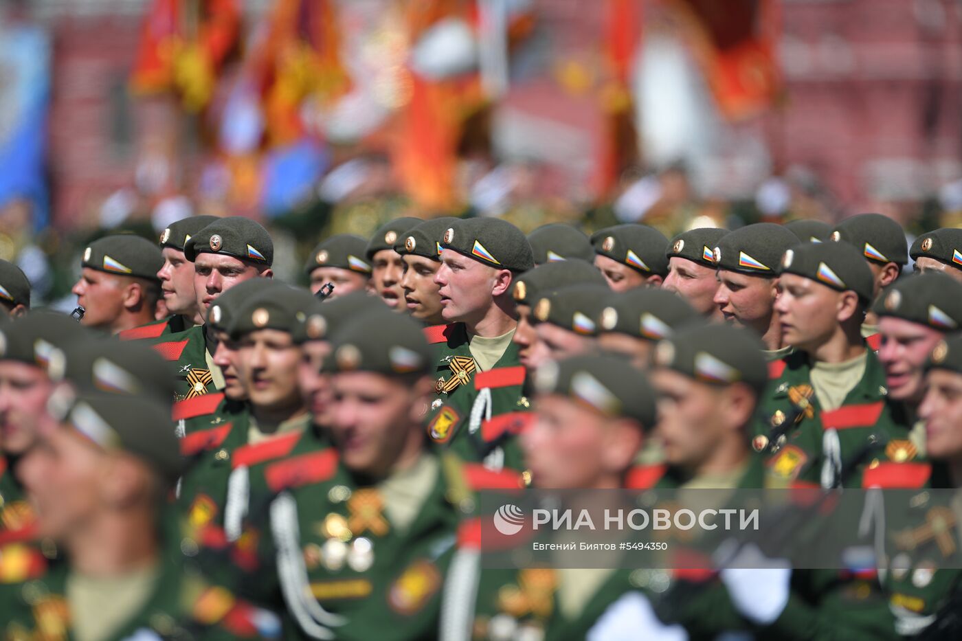 Военный парад, посвящённый 73-й годовщине Победы в ВОВ