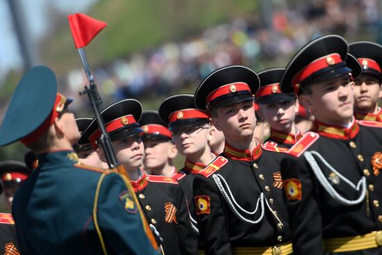 Празднование Дня Победы в городах России