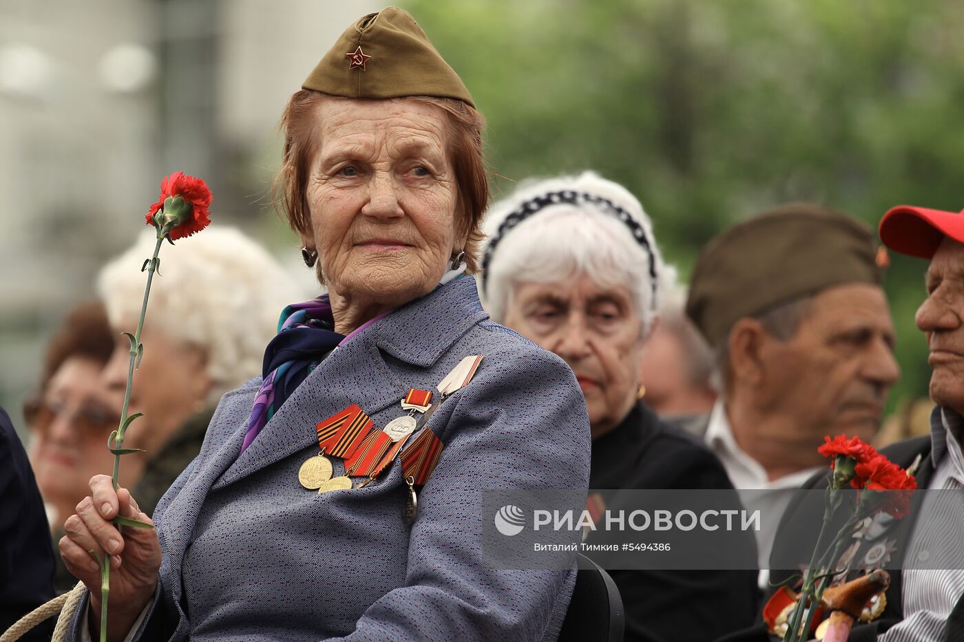 Празднование Дня Победы в городах России