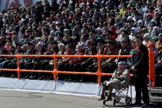 Празднование Дня Победы в городах России
