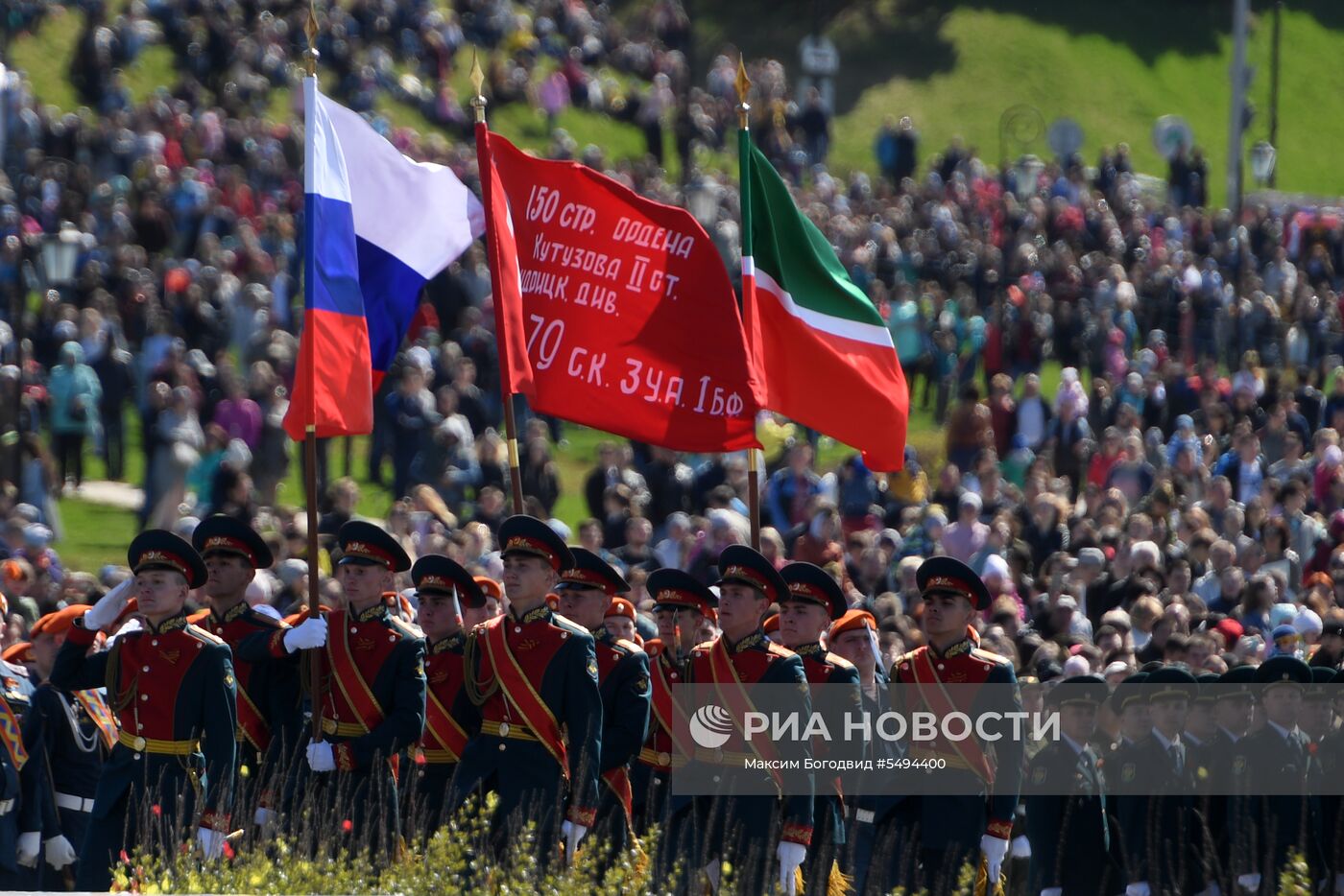 Празднование Дня Победы в городах России