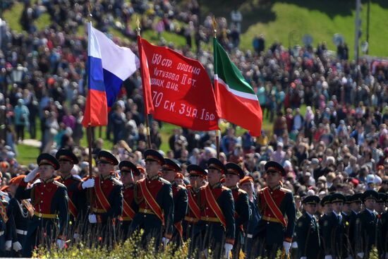 Празднование Дня Победы в городах России