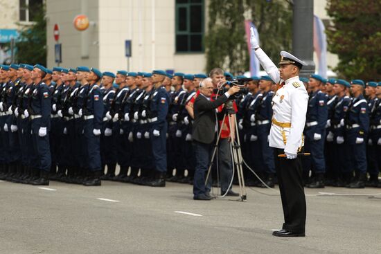 Празднование Дня Победы в городах России