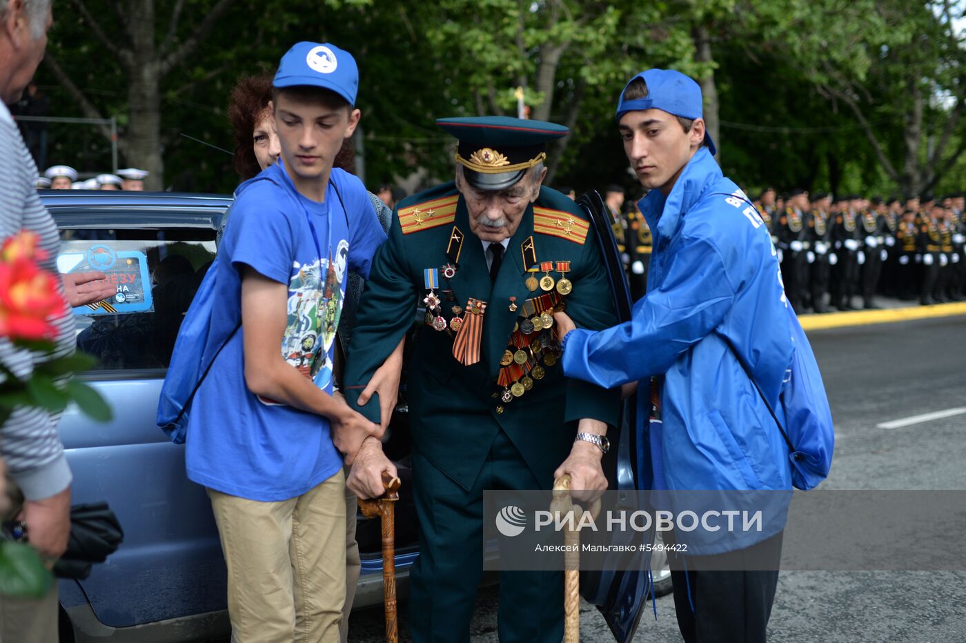 Празднование Дня Победы в городах России