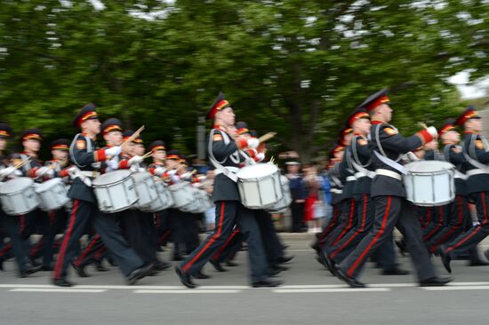 Празднование Дня Победы в городах России