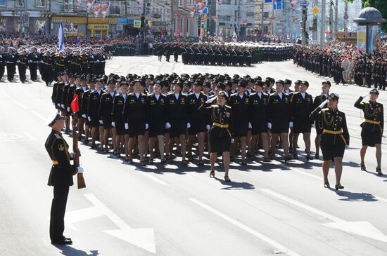 Празднование Дня Победы в городах России