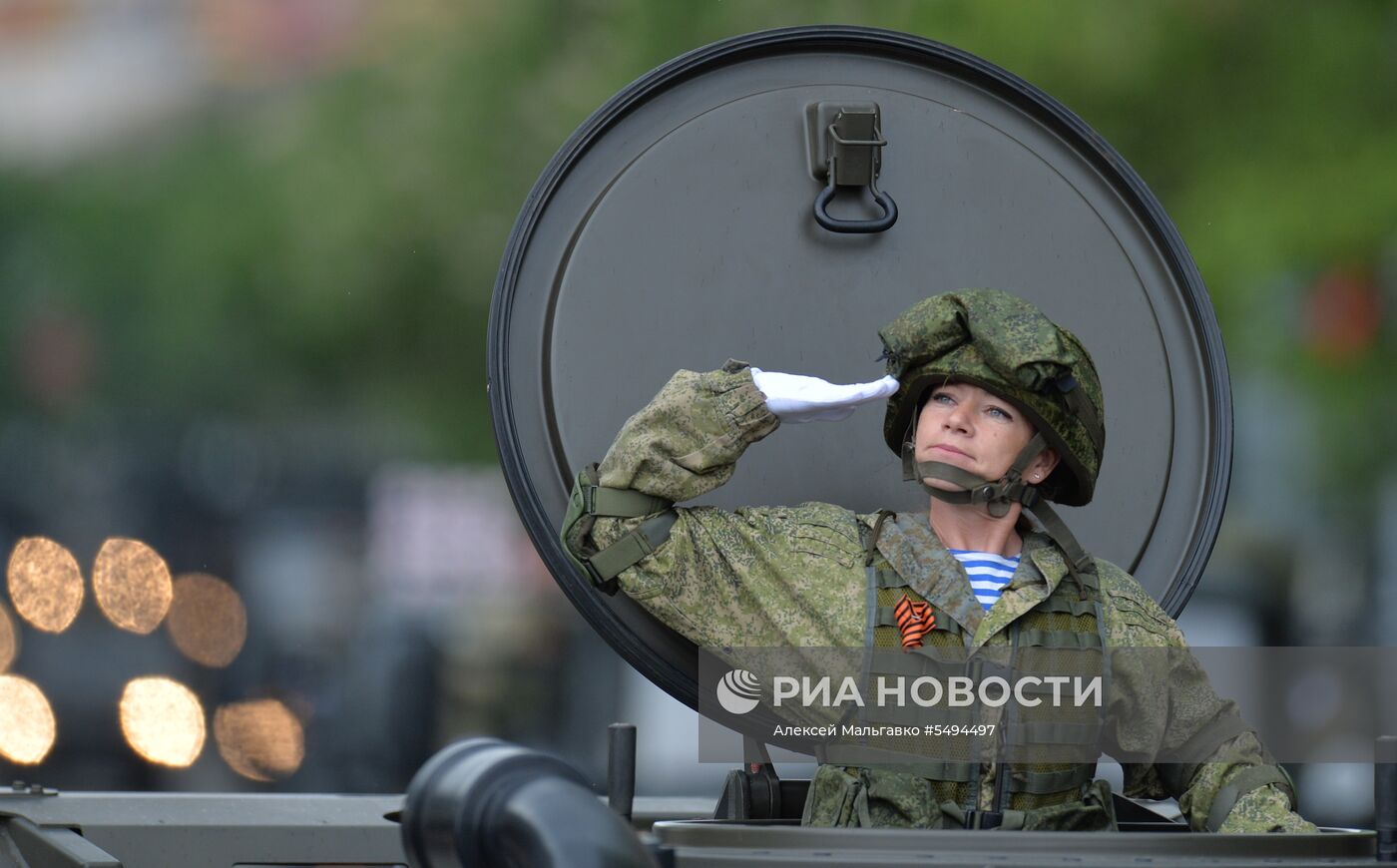 Празднование Дня Победы в городах России