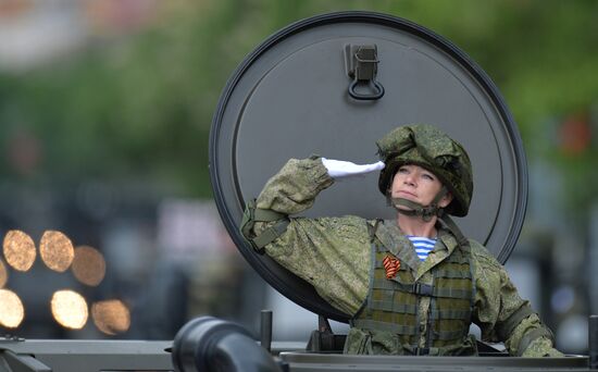 Празднование Дня Победы в городах России
