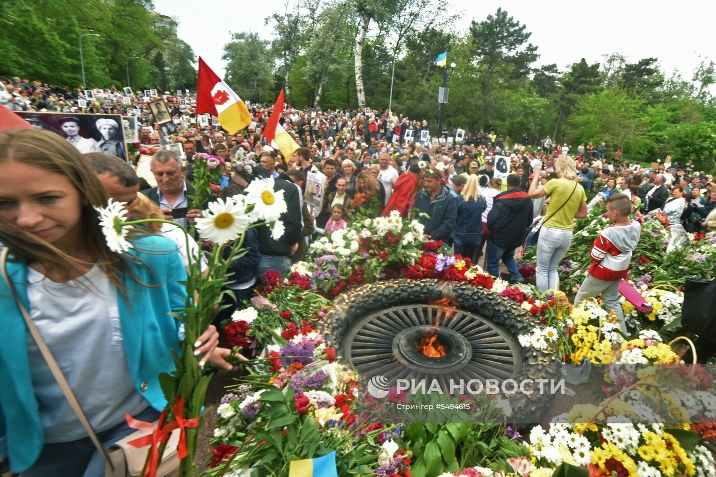 Акция "Бессмертный полк" на Украине