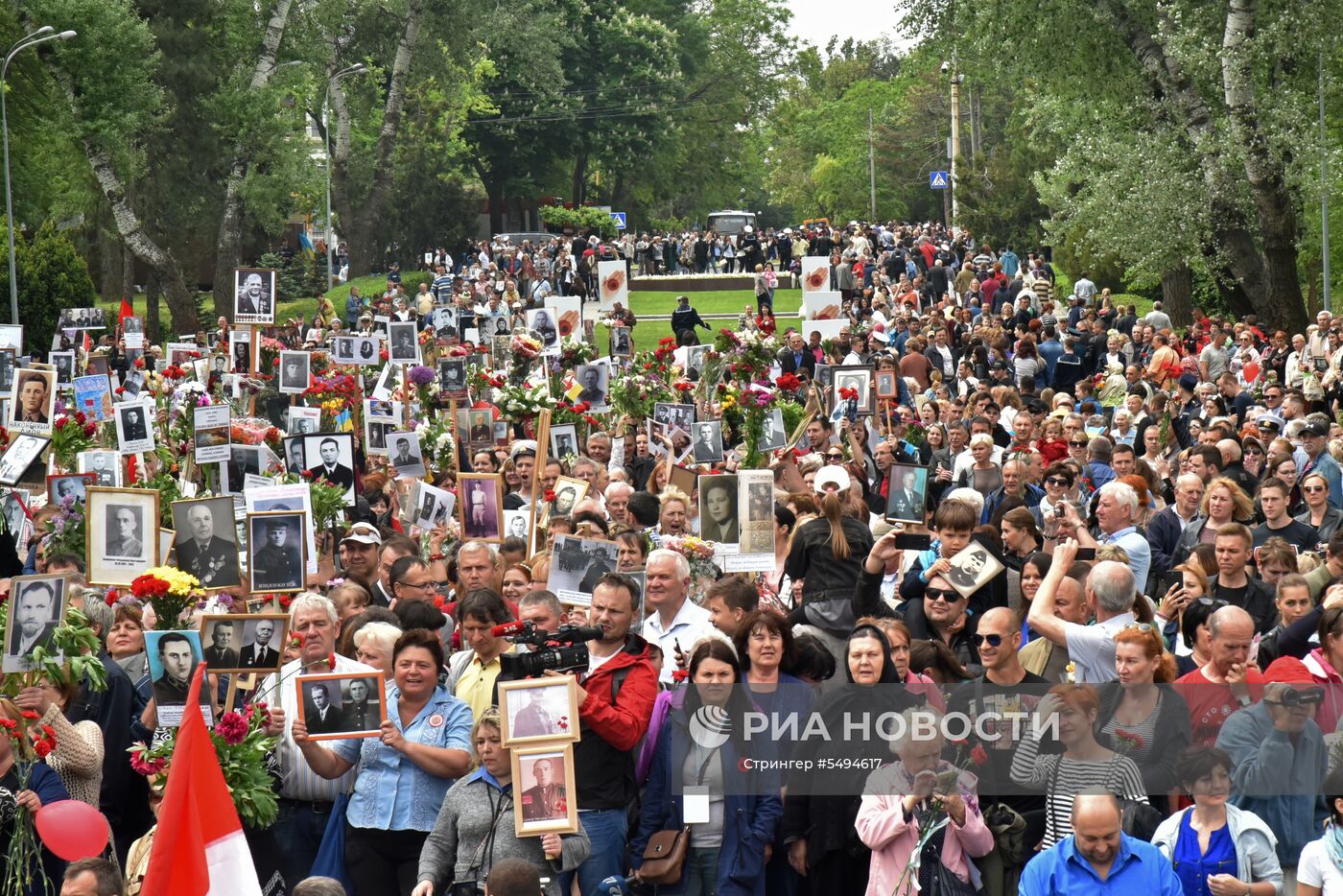 Акция "Бессмертный полк" на Украине