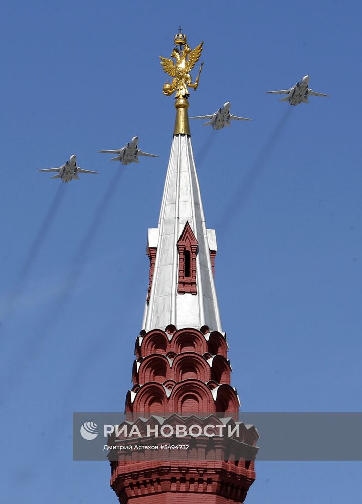 Военный парад, посвящённый 73-й годовщине Победы в ВОВ