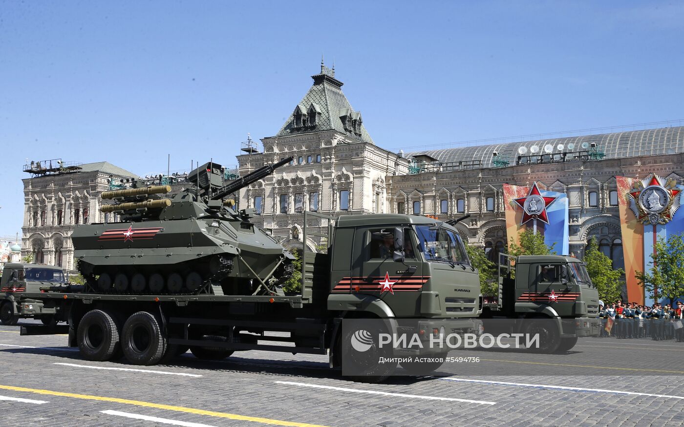 Военный парад, посвящённый 73-й годовщине Победы в ВОВ