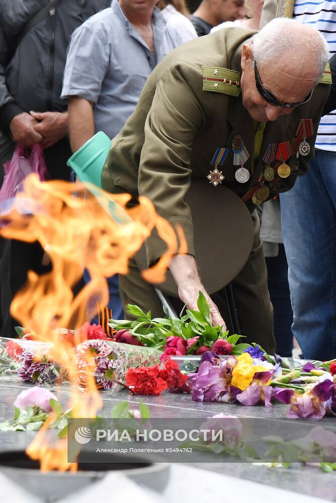 Празднование Дня Победы в городах России