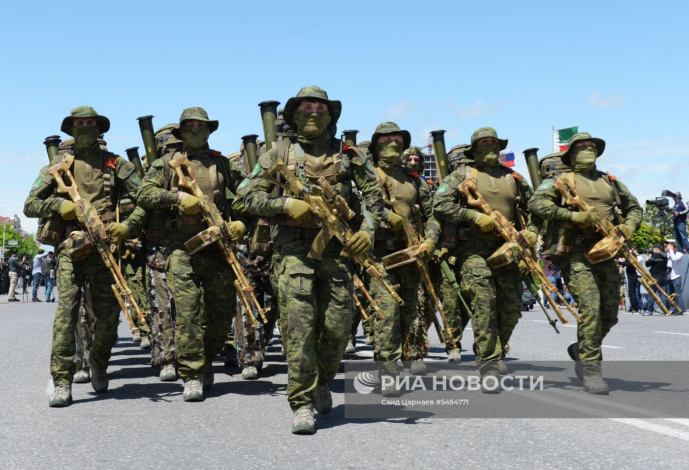 Празднование Дня Победы в городах России