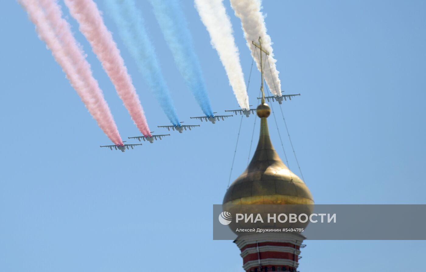 Военный парад, посвящённый 73-й годовщине Победы в ВОВ