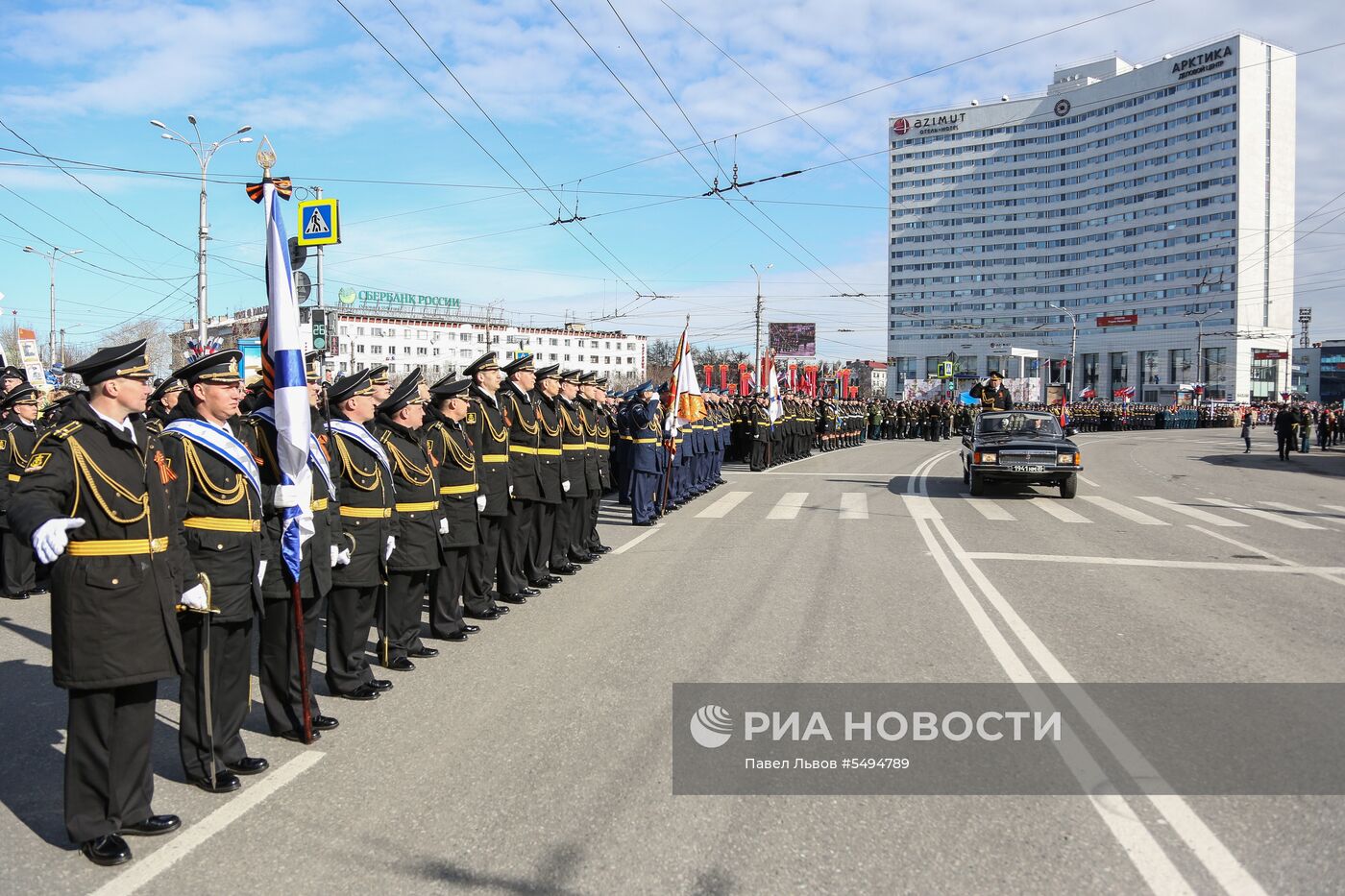 Празднование Дня Победы в городах России