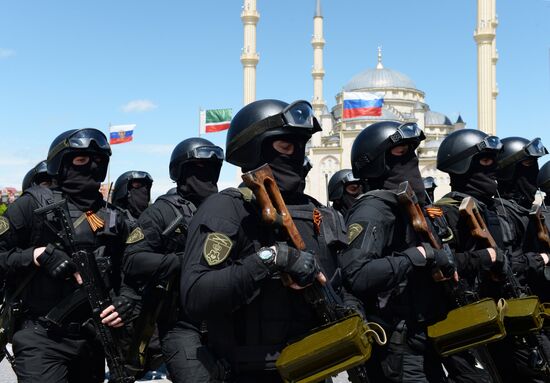 Празднование Дня Победы в городах России