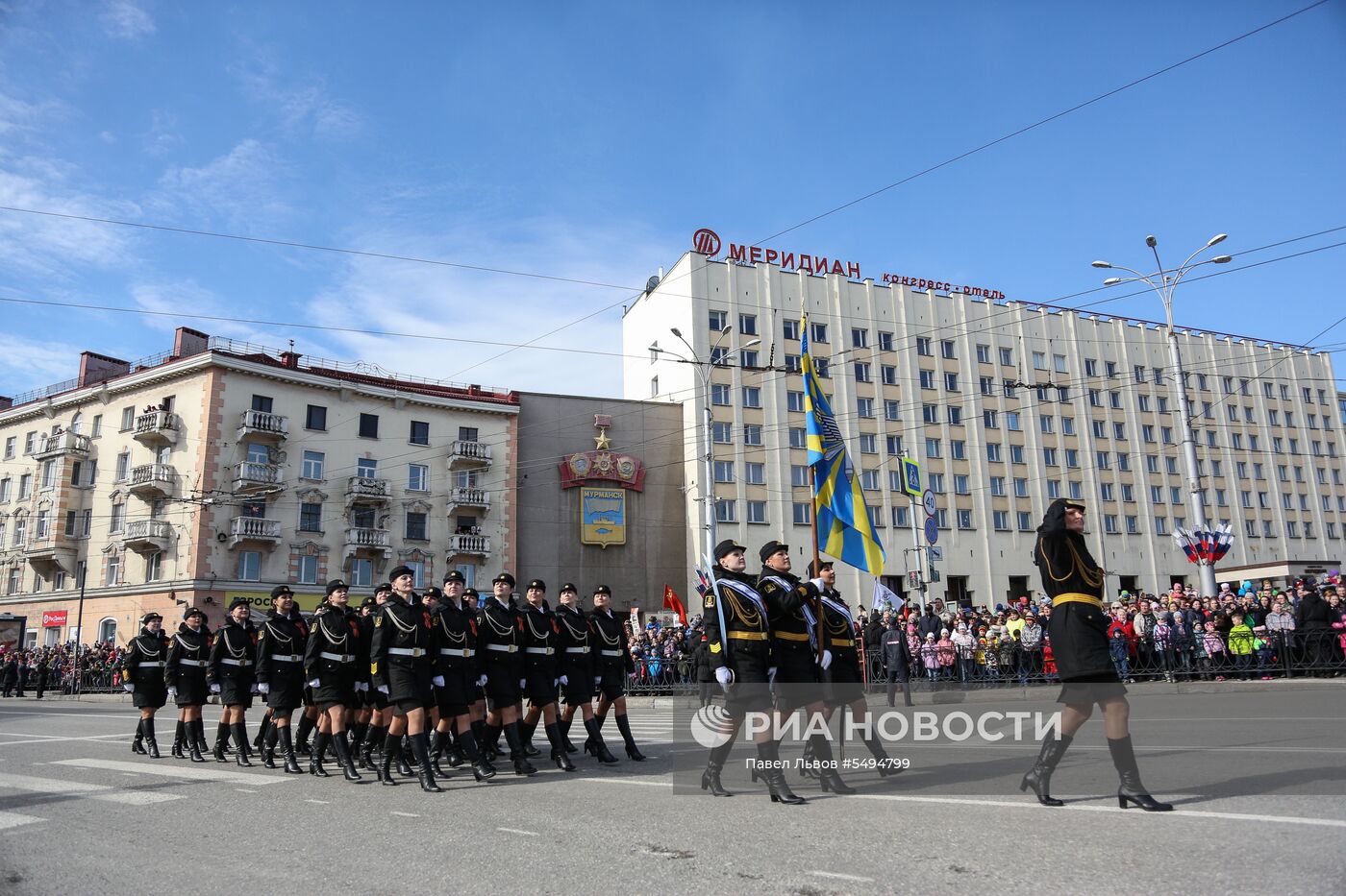 Празднование Дня Победы в городах России
