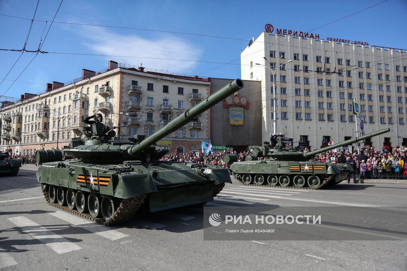 Празднование Дня Победы в городах России